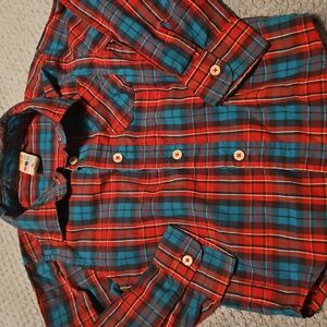 5/$10 Boys plaid 4T button down shirt